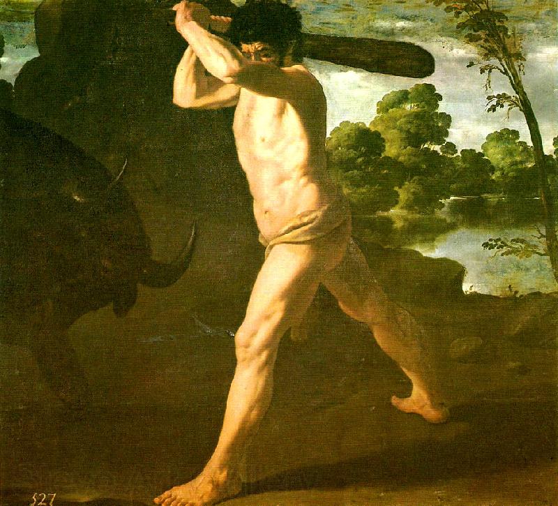 Francisco de Zurbaran hercules and the cretan bull France oil painting art